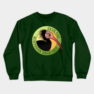 Save the Northern Bald Ibis Crewneck Sweatshirt